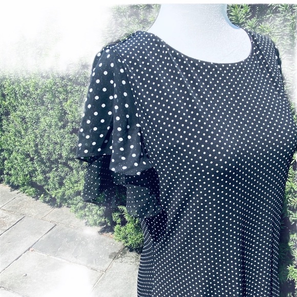 CECE Stretchy Polka Dot Dress**Small - Picture 4 of 5